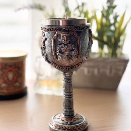 Lumânare Parfumată Vlad Țepeș - Pocal Medieval cu Simboluri Transilvănene [1]