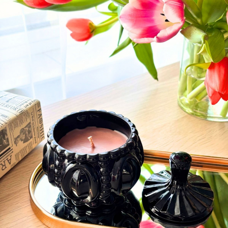Luxe Espresso – Lumânare parfumată în bombonieră neagră [2]