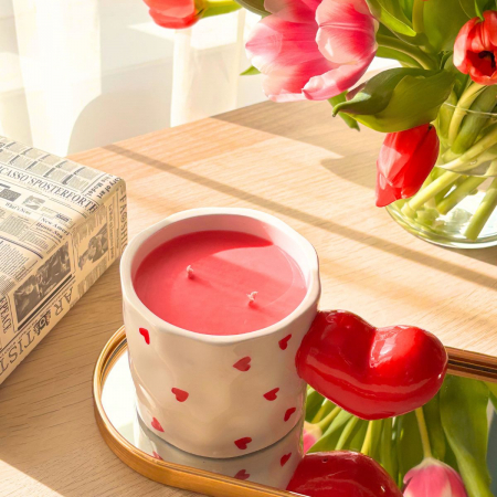 Mystic Orchid – Lumânare Handmade cu Inimi Roșii [1]