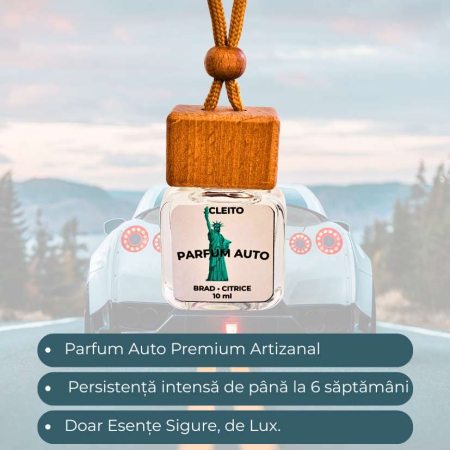 Parfum Auto New York - Brad verde, Citrice Proaspete [2]