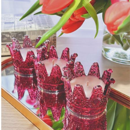 Lumânări Luxe One - Set de 3 Lumânări cu Parfum Oud Royale