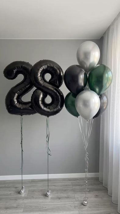 Balon folie cifra 2 cu heliu [2]