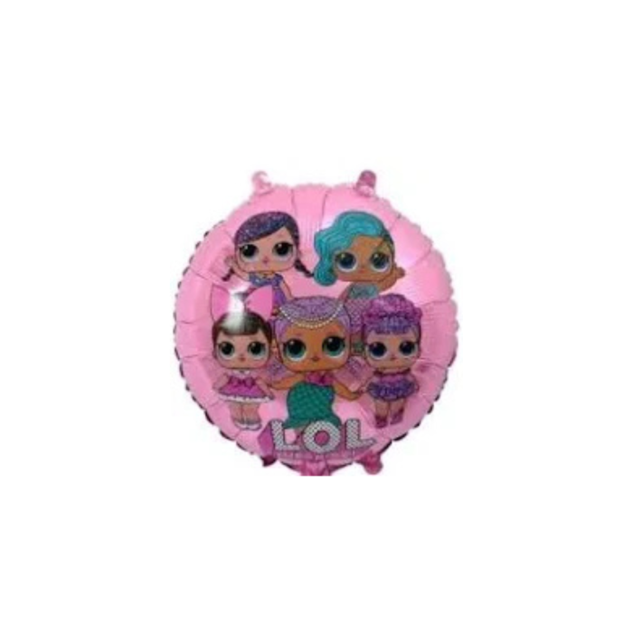Balon folie rotund   personaje animate fete [2]