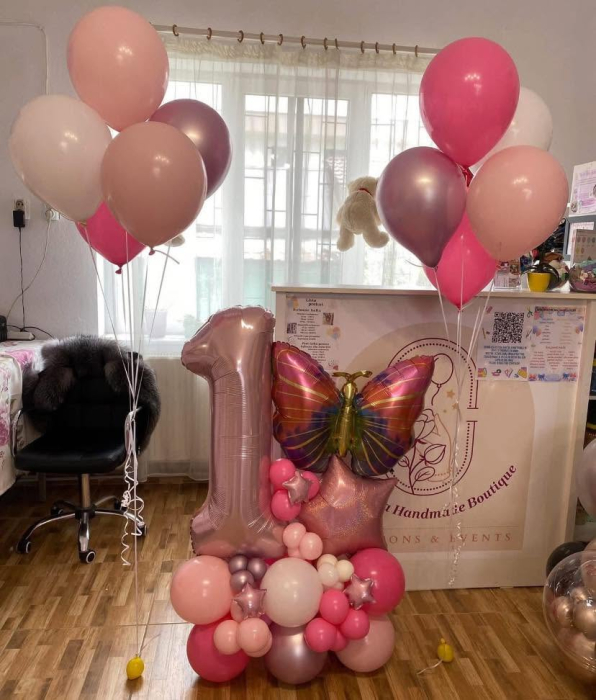 Baza de baloane cu o cifra 100cm [10]