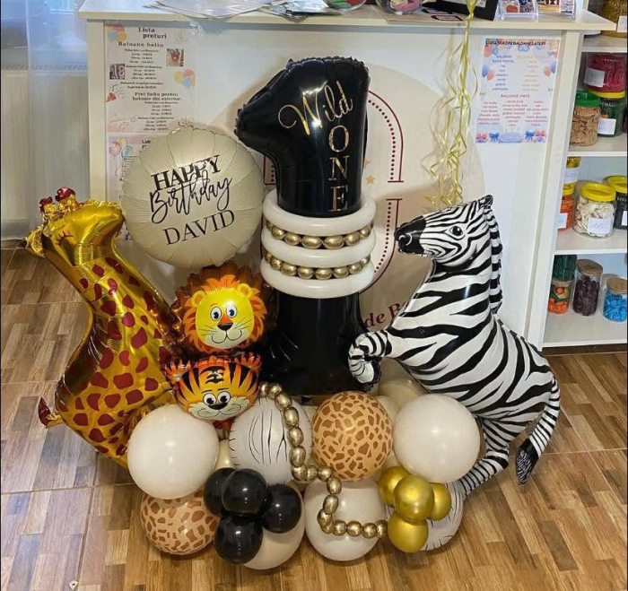 Baza de baloane cu o cifra 100cm [5]