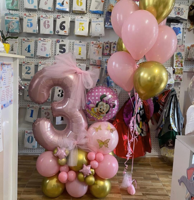 Baza de baloane cu o cifra 100cm [9]