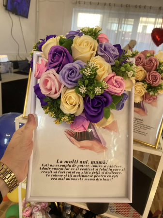Buchet de Flori de Săpun în Ramă A4 [1]