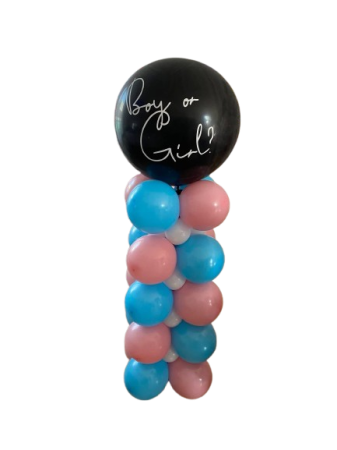 PETRECERI ANIVERSARE ADULȚI - balon gender reveal pe baza de baloane