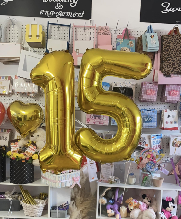 BALOANE CU HELIU - Balon folie cifra 1 cu heliu