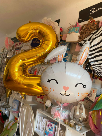 BALOANE CU HELIU - Balon folie cifra 2 cu heliu
