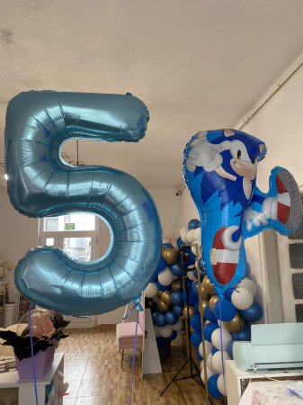 Balon folie cifra 5 cu heliu [1]