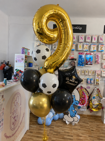 BALOANE CU HELIU - Balon folie cifra 9 cu heliu