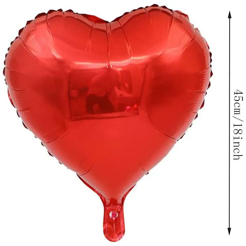 BALOANE CU HELIU - Balon folie inima 45 cm cu heliu