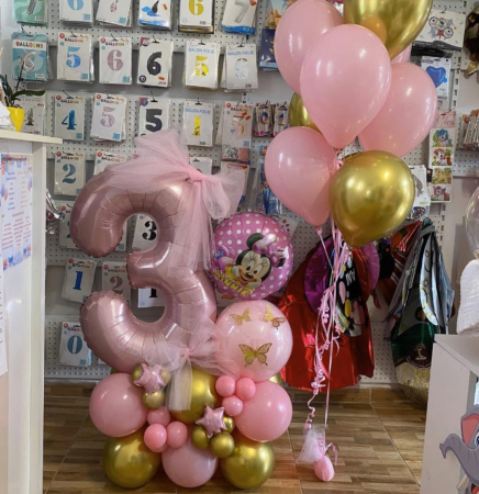 Baza de baloane cu o cifra 100cm [8]