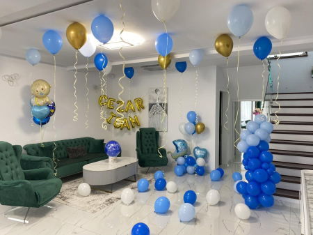 PETRECERI ANIVERSARE COPII - Decor Complet Cameră Nou-Născut – Set Premium Personalizat cu Nume