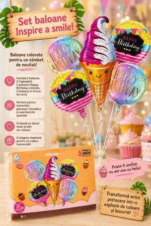 ACCESORII PETRECERE - set baloane inghetata