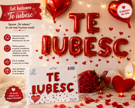 ACCESORII PETRECERE - Set  baloane  TE IUBESC