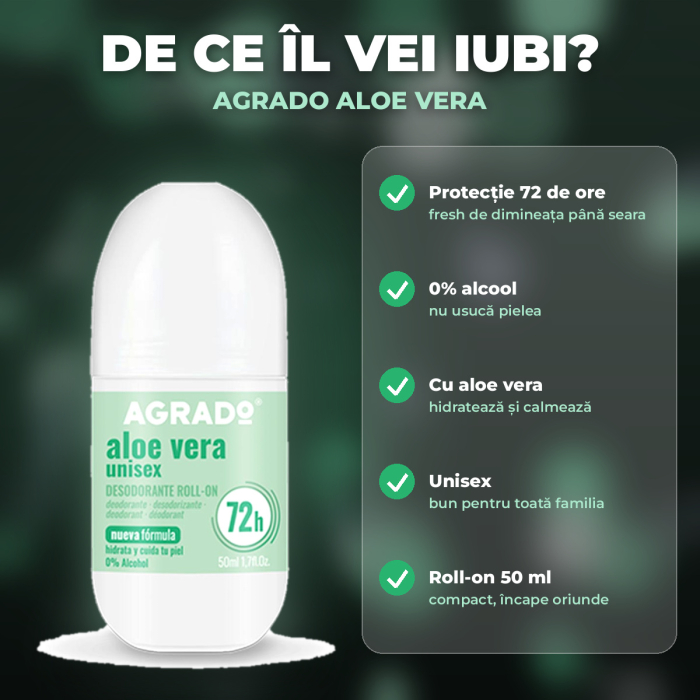 AGRADO – Deodorant antiperspirant ROLL-ON ALOE VERA, 50 ml [3]