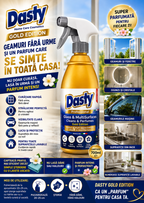 DASTY DETERGENT SUPER PARFUMAT GEAMURI MULTISUPRAFETE 700ML AURIU SIDEFAT [3]