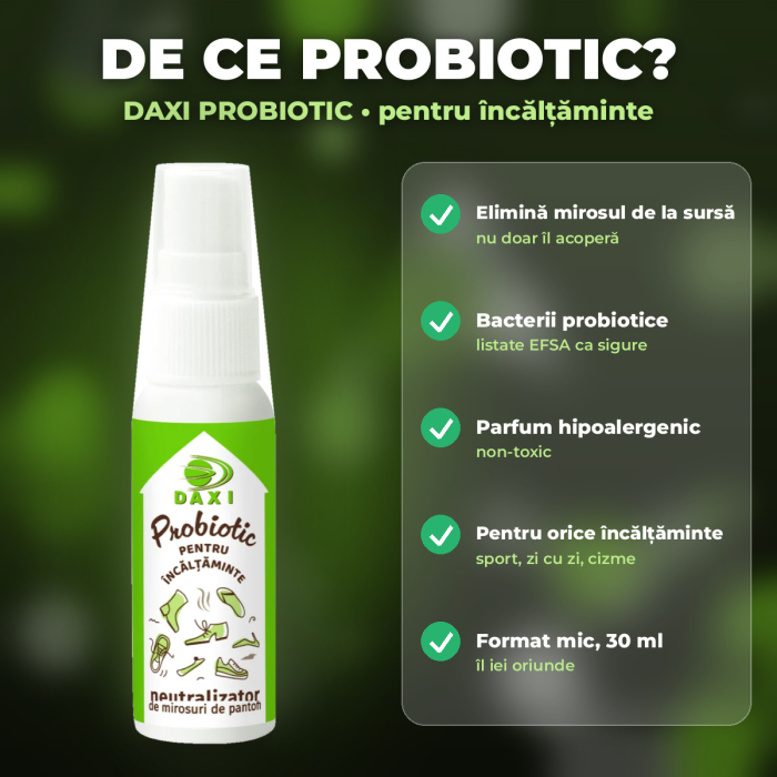 DAXI PROBIOTIC – Spray pentru MIROSUL DIN PANTOFI, 30 ml [3]