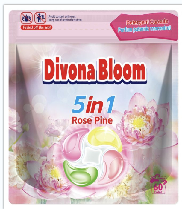 Detergent capsule Divona Bloom Rose Pine 5 in 1 60 buc [2]