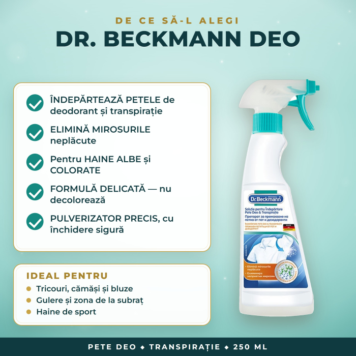 Dr. Beckmann soluție pete deodorant și transpirație – 250 ml [3]
