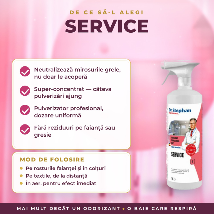 DR. STEPHAN SERVICE – Odorizant profesional de baie cu pulverizator, floral intens, 1 L [3]