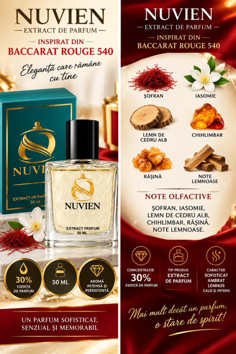 Extract de parfum Nuvien 206, inspirat din Baccarat Rouge 540 [2]