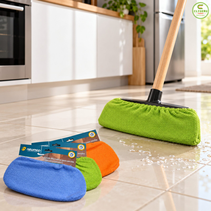 Husă din microfibră NewMop pentru mătură și mop plat [3]