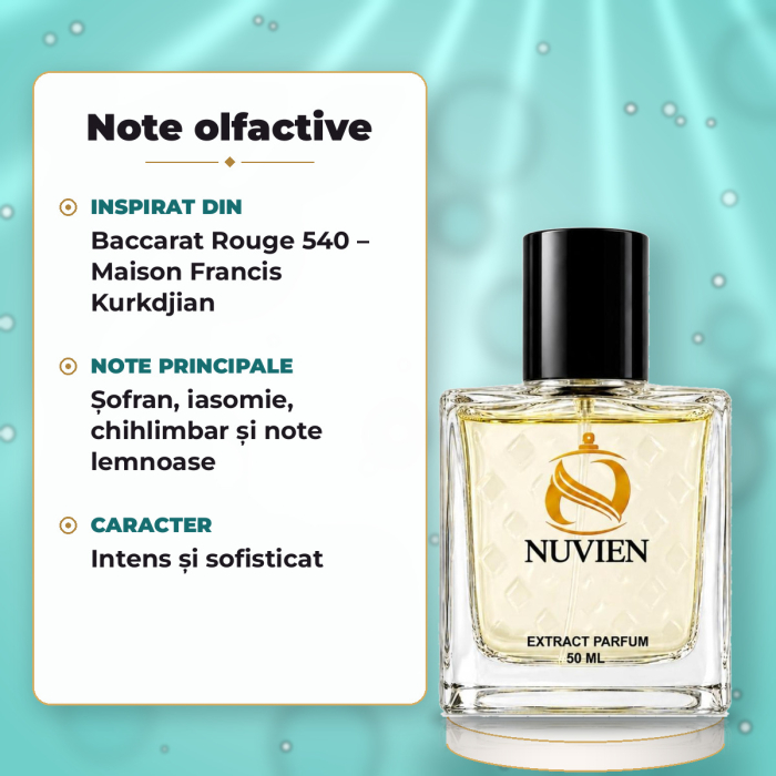 NUVIEN 206 – EXTRACT DE PARFUM 30%, inspirat din BACCARAT ROUGE 540, unisex, 50 ml [2]