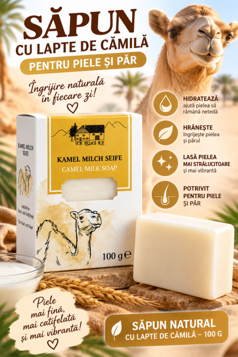 SEN SAPUN DIN LAPTE DE CAMILA 100GR [3]