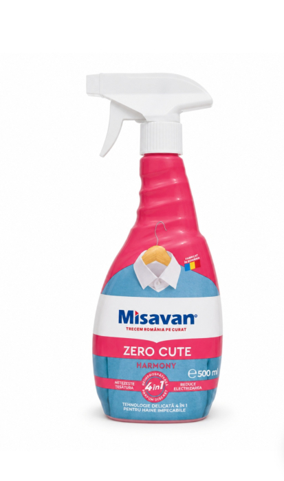 PACHET SPRAY NETEZIRE CUTELE DE PE HAINE fara calcat, Zero Cute Harmony Misavan, 500 ml,/fara parfum, Zero Cute Misavan, 500 ml [3]