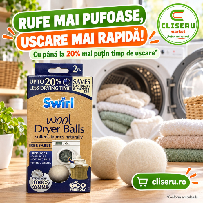 SWIRL bile din lână pentru uscător – set 2 bucăți [2]