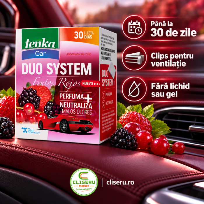 Odorizant auto Tenka Duo System Fructe Roșii [3]