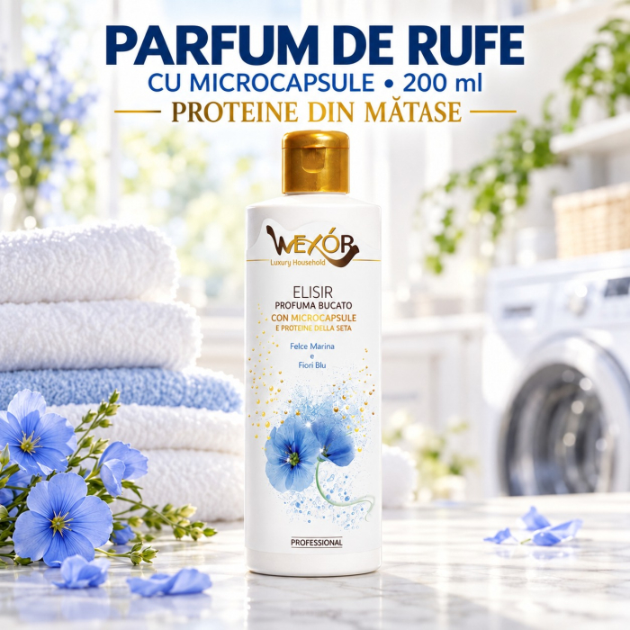 WEXOR PARFUM DE RUFE CU MICROCAPSULE – Felce Marine & Flori Blu, prospețime marină și flori, 200 ml [2]