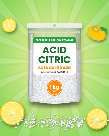 ANTICALCAR - Acid citric – sare de lămâie, praf ecologic anticalcar 1 kg