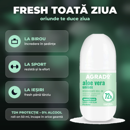 AGRADO – Deodorant antiperspirant ROLL-ON ALOE VERA, 50 ml [1]