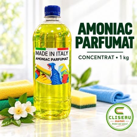 AMONIAC PARFUMAT CONCENTRAT pentru CURĂȚARE și DEGRESARE, 1 kg, sticlă inclusă [2]