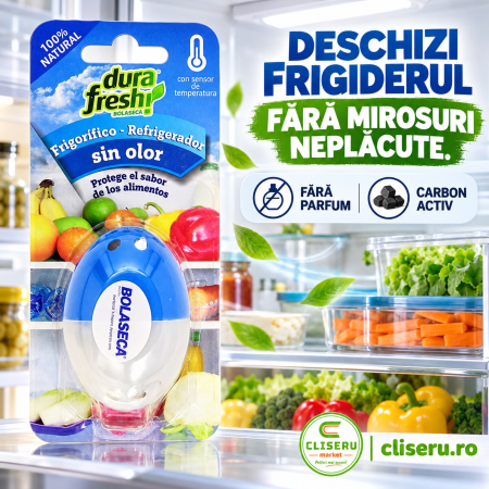 NEUTRALIZATOARE MIROS - Bolaseca Fresh Control neutralizator mirosuri frigider termocromic 4 luni