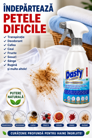 TOP PRODUSE CURATENIA CASEI - DASTY ANTI PETE ACTIVE OXYGEN 600ML ALB