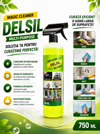 TOP PRODUSE CURATENIA CASEI - DELSIL Magic Cleaner Multisuprafete