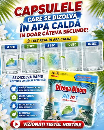Detergent capsule Divona Bloom The North Island ALL in 1 60buc