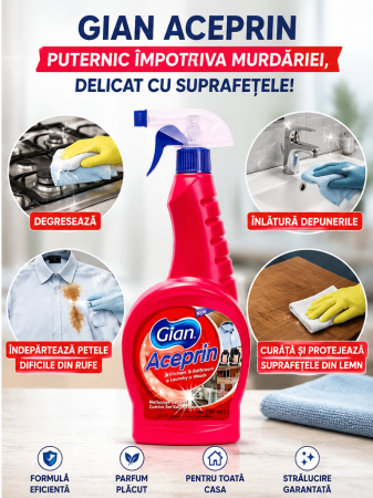 TOP PRODUSE CURATENIA CASEI - Detergent Profesional de Scos Pete ACEPRIN, 750 ml