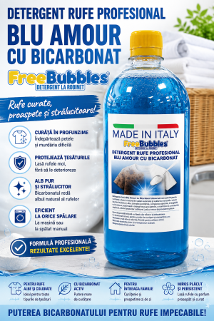 NR 6 Detergent Rufe UNIVERSAL cu Bicarbonat Profesional Blu Amour  1KG [1]