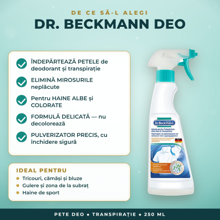 Dr. Beckmann soluție pete deodorant și transpirație – 250 ml [2]