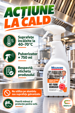 TOP PRODUSE CURATENIA CASEI - Dr. Stephan Hot-Foam Degreaser – degresant spumă la cald 750 ml