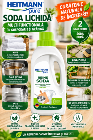 TOP PRODUSE CURATENIA CASEI - HEITMANN PURE SODA LICHIDA 1L