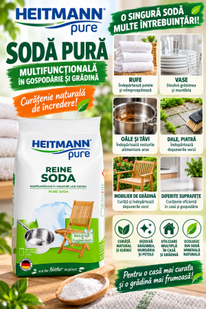 TOP PRODUSE CURATENIA CASEI - HEITMANN SODA PUDRA 500GR