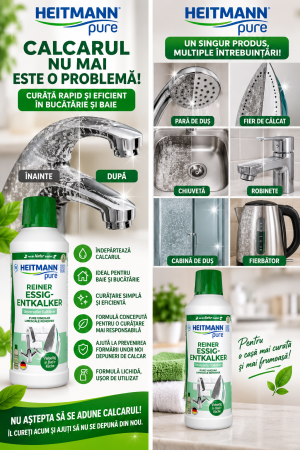 HEITMANN SOLUȚIE DE CURĂȚARE ȘI DECALCIFIERE PENTRU FIERUL DE CĂLCAT – 500 ML [3]