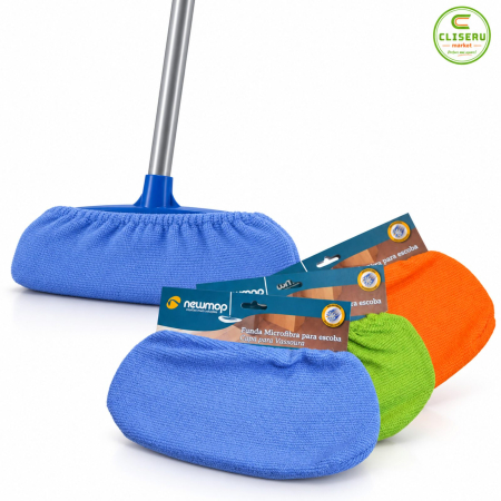 Husă din microfibră NewMop pentru mătură și mop plat
